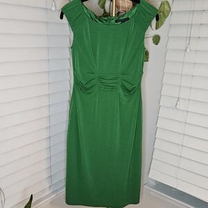 David Meister Vibrant Green Midi Dress